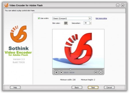 Sothink Video Encoder of Adobe Flash 2.3 Build 70926