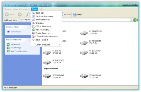 DiskInternals Partition Recovery 2.9