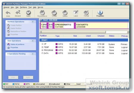 EASEUS Partition Manager 2.0.1 Professional Edition