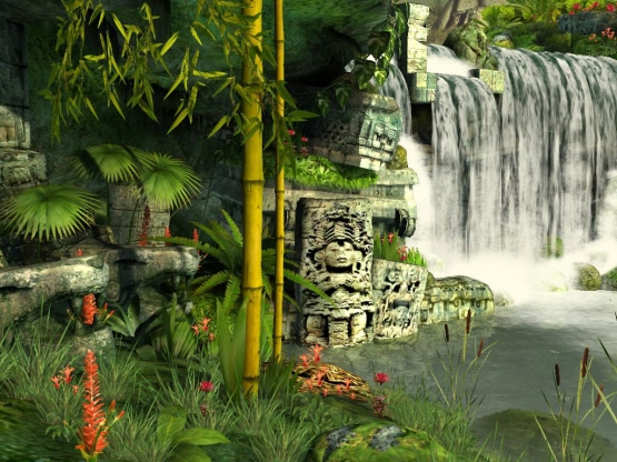 Mayan Waterfall 3D Screensaver 1.0