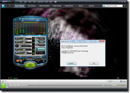 DFX Audio Enhancer 9.301 for RealPlayer