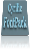 Cyrilic Font Pack \  