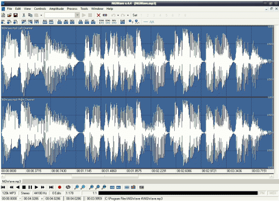 NGWave Audio Editor v4.4.20090404