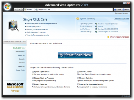 Advanced Vista Optimizer 2009 v3.5