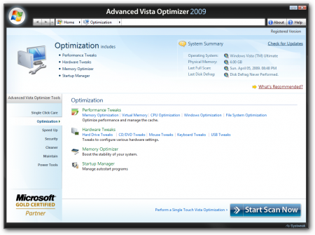 Advanced Vista Optimizer 2009 v3.5
