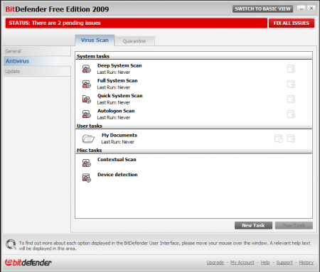 BitDefender Free Edition 2009 Build 12.0.12.0