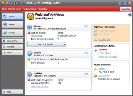 Webroot Spy Sweeper with AntiVirus v6.1.0.128