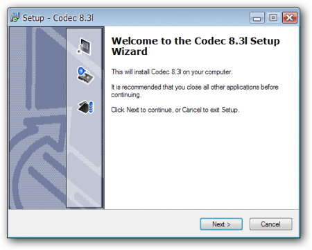Codec v8.3l for Windows