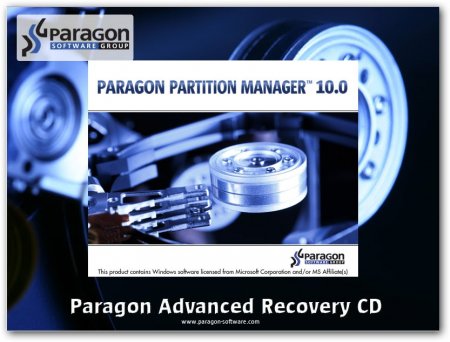 BootCD Paragon Partition Manager 10.0 Server Edition
