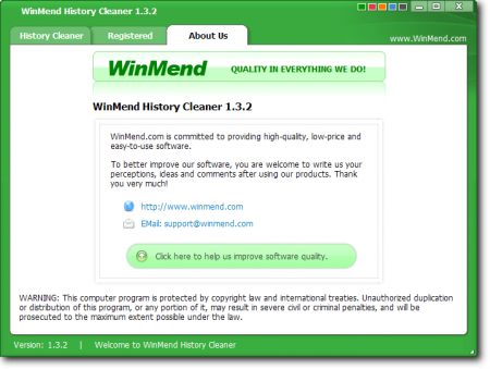 WinMend History Cleaner 1.3.2