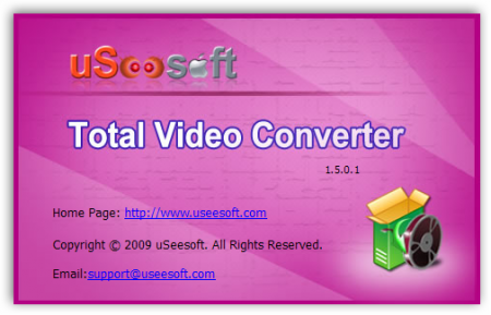 uSeesoft Total Video Converter 1.5.0.1