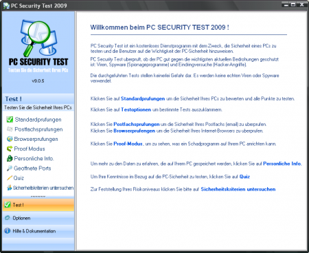 PC Security Test 2009 v9.0.5