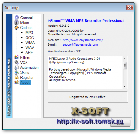 i-Sound WMA MP3 Recorder Pro 6.9.5.0
