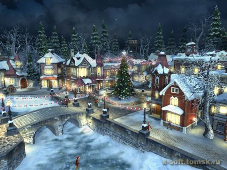 Snow Village 3D Screensaver 1.1