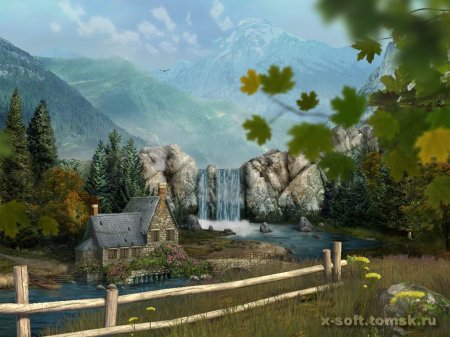 Mountain Waterfall 3D Screensaver 1.0