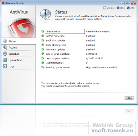 G Data Antivirus 2011 v21.0.2.1 Eng
