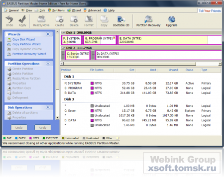 EASEUS PARTITION MASTER FREE 10.8.0