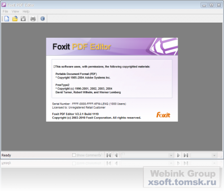 Foxit PDF Editor v2.2.1 Build 1119 Eng