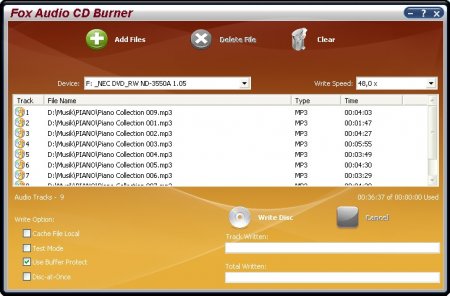 Fox Audio CD Burner 7.4.4.290