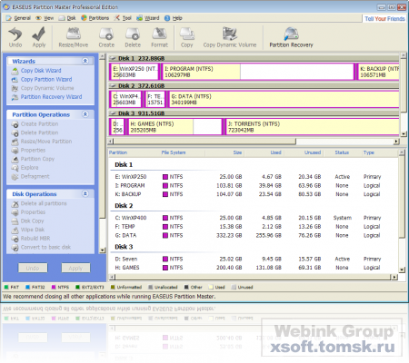EASEUS Partition Master v6.5.1 Professional Edition Eng