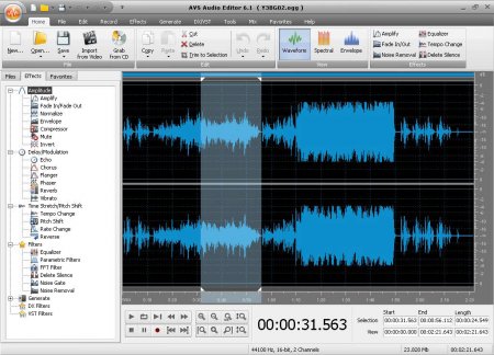 AVS Audio Editor 7.1.4.476 Rus + Portable