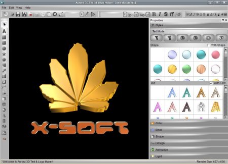 Aurora 3D Text & Logo Maker 13.05.03 Rus + Portable
