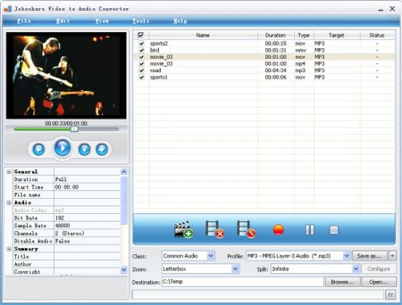 Joboshare Video to Audio Converter 3.0.1.0801