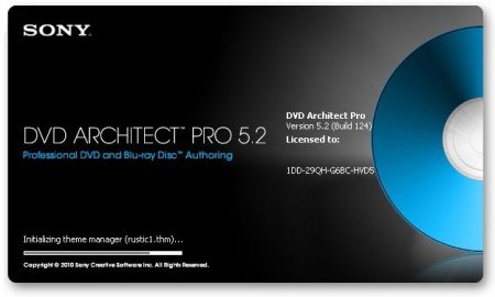 Sony DVD Architect Pro 5.2 Build 124 + portable