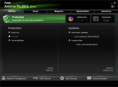 Panda Antivirus Pro 2012  11.02 Beta Eng