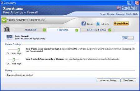 ZoneAlarm Free Antivirus + Firewall 13.1.211.000 Eng