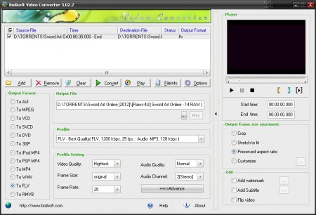 Boilsoft Video Converter 3.02.2 Eng + Portable