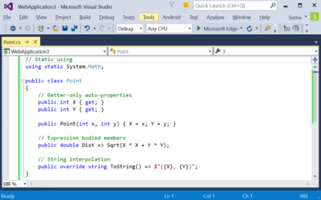 Microsoft  Visual Studio 2015