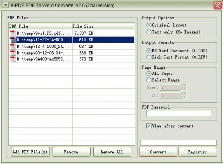 E-PDF To Word Converter 2.501