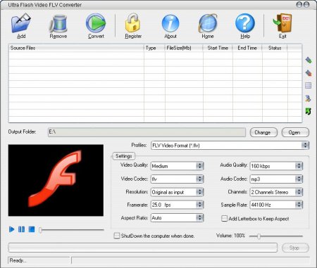 Ultra Flash Video FLV Converter 6.0.0202