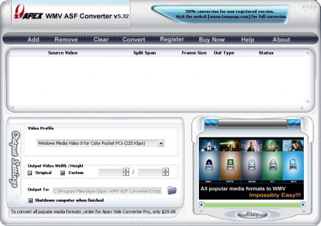 Apex WMV ASF Converter 5.36