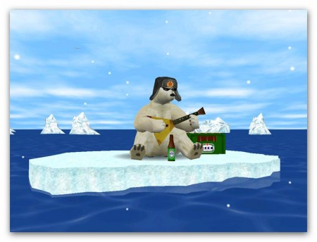 3D Arctic Bear Screensaver 1.92