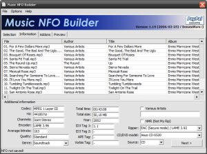 Music NFO Builder 1.20 rus 