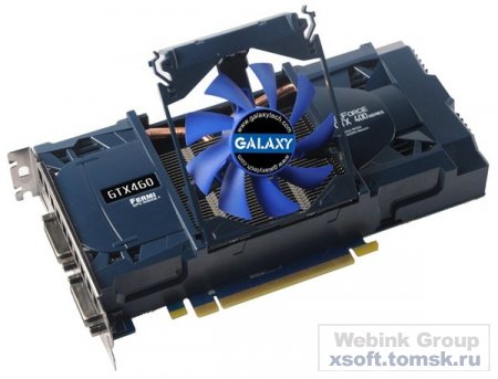 Galaxy готовит к выходу четыре разогнанные видеокарты NVIDIA GeForce GTX 460 со съемным вентилятором 